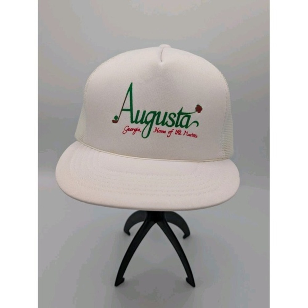 VINTAGE Augusta Georgia Home Of The‎ Masters Hat Cap Snap Back Foam Mesh Trucker